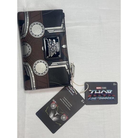 Loungefly Marvel Thor Love And Thunder Mini Backpack Wallet Set Womens Glow - Picture 4 of 16